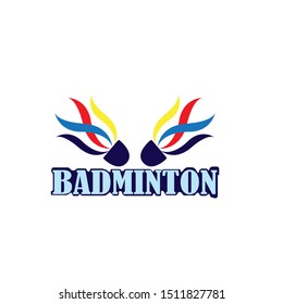 Badminton Logo Design Template Vector
