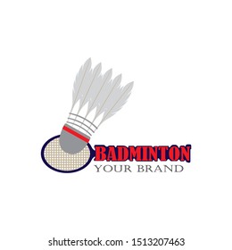 Badminton Logo Design Template Vector
