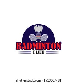 Badminton Logo Design Template Vector
