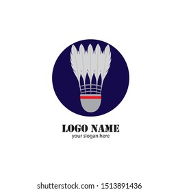 Badminton Logo Design Template Vector
