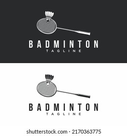 Badminton Logo Design Vector illustration