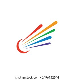 badminton logo icon vector isolated