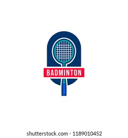 Badminton Logo Template