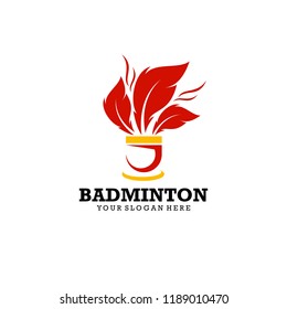 Badminton Logo Template