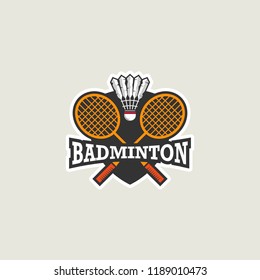 Badminton Logo Template Stock Vector (Royalty Free) 1189010473 ...