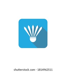 Diseño de iconos vectoriales de la plantilla del logotipo de Badminton