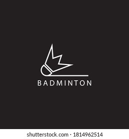 Badminton logo template vector icon design