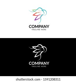 Badminton Logo Vector Colorfull Design