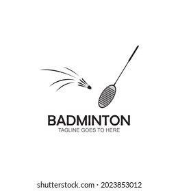 Badminton Logo vector icon illustration design template.Badminton Shuttlecock icon logo.Badminton sport logo template vector. Sport club logo concept