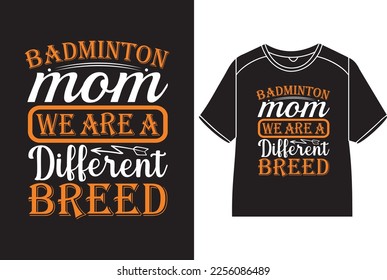 mami badminton somos un diseño de camisetas de diferente raza