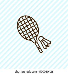 badminton outline icon
