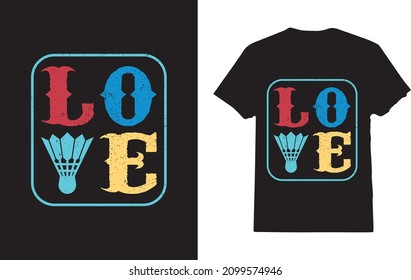 Badminton player t-shirt For Badminton lover