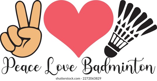 Badminton Print Ready Graphics for Player Jersey, Shirt, Tee, Caps und mehr. Funny Colorful Sport Say und Design für Print on Demand Business.