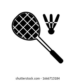 badminton racket icon design, flat style icon collection