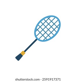 Badminton racket icon representing sports and fitness.