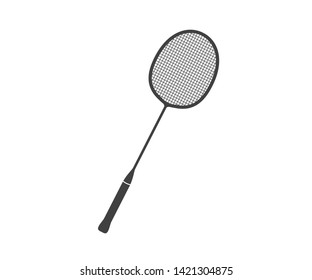 Badminton racket icon. Badminton sport icon.
