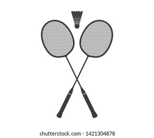 Badminton racket icon. Badminton sport icon.