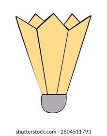 Badminton racket isolated on white background