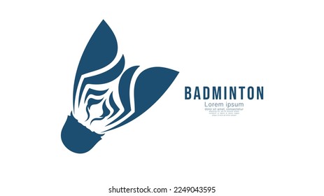 Badminton racket logo , on white background , illustration Vector EPS 10