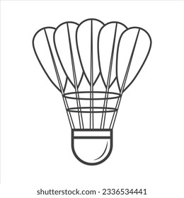 Badminton Racket Outline, Badminton Vector, Racket illustration, Badminton Vector, Racket Line Art, Outline, Sports illustration, Ball, vector, Badminton silhouette, silhouette, Sports