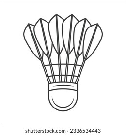 Badminton Racket Outline, Badminton Vector, Racket illustration, Badminton Vector, Racket Line Art, Outline, Sports illustration, Ball, vector, Badminton silhouette, silhouette, Sports