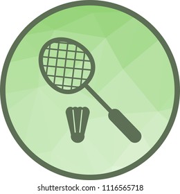 Badminton, racket, shuttlecock,