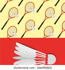 badminton racket shuttlecock sport competition pattern