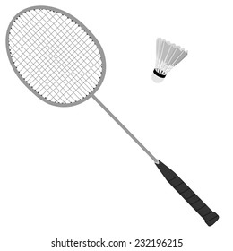 Badminton racket, shuttlecock, sport equipment, badminton set