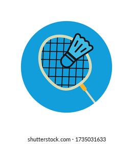 La insignia rastra un icono plano y un cargador. vector de plantilla de diseño
