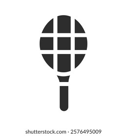 Badminton racquet icon web design in vector