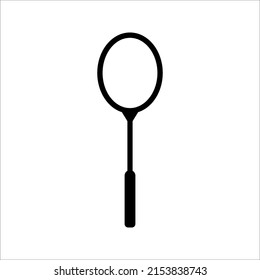 Badminton racquets or rackets icon color editable