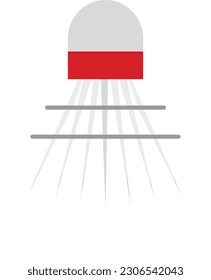 Transbordador Badminton Imagen vectorial o clipart