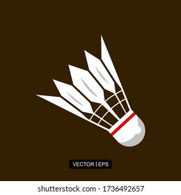 Badminton Shuttlecock flat icon vector illustration logo template for many purpose.