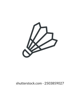 Badminton shuttlecock game sport icon, vector illustration