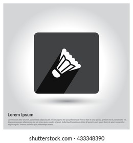 Badminton shuttlecock icon