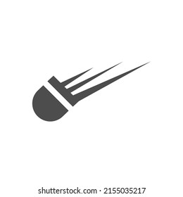 Badminton shuttlecock icon logo illustration vector