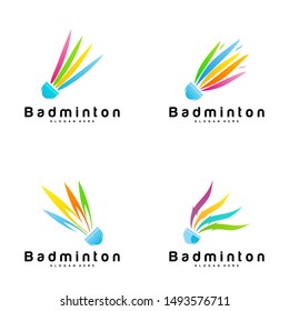 Badminton Shuttlecock icon logo. You can use for Sport logo and Badminton Championship Logo