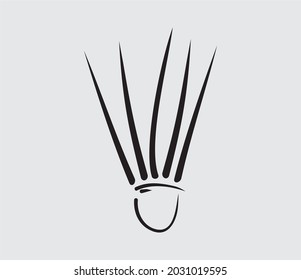 Badminton Shuttlecock Icon Simple Design