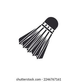 badminton shuttlecock icon symbol,isolated on background