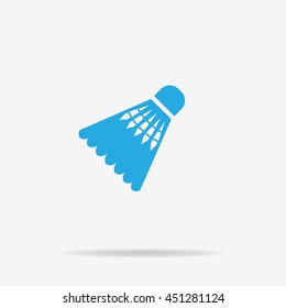 Badminton shuttlecock icon. Vector concept illustration for design.