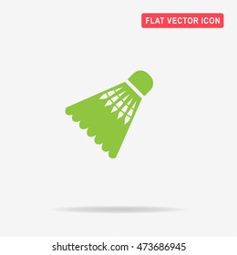 Badminton shuttlecock icon. Vector concept illustration for design.