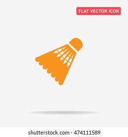 Badminton shuttlecock icon. Vector concept illustration for design.
