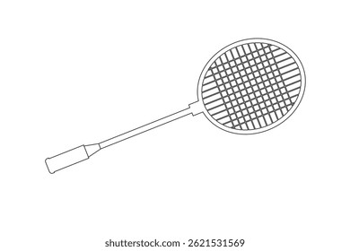 badminton shuttlecock isolated icon on white background.
