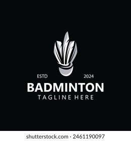 Badminton Shuttlecock logo design for Sport logo and Badminton Championship club template