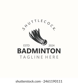 Badminton Shuttlecock logo design for Sport logo and Badminton Championship club template