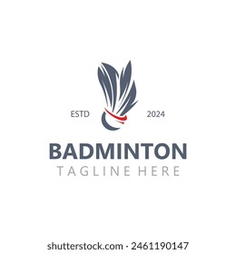 Badminton Shuttlecock logo design for Sport logo and Badminton Championship club template