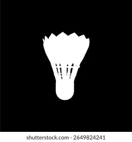 Badminton Shuttlecock Silhouette, can use for Logo, Pictogram, Sport News, Icon. Symbol or Graphic Design Element. Vector Illustration