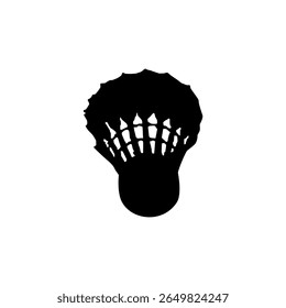 Badminton Shuttlecock Silhouette, can use for Logo, Pictogram, Sport News, Icon. Symbol or Graphic Design Element. Vector Illustration