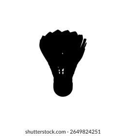 Badminton Shuttlecock Silhouette, can use for Logo, Pictogram, Sport News, Icon. Symbol or Graphic Design Element. Vector Illustration