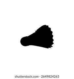 Badminton Shuttlecock Silhouette, can use for Logo, Pictogram, Sport News, Icon. Symbol or Graphic Design Element. Vector Illustration